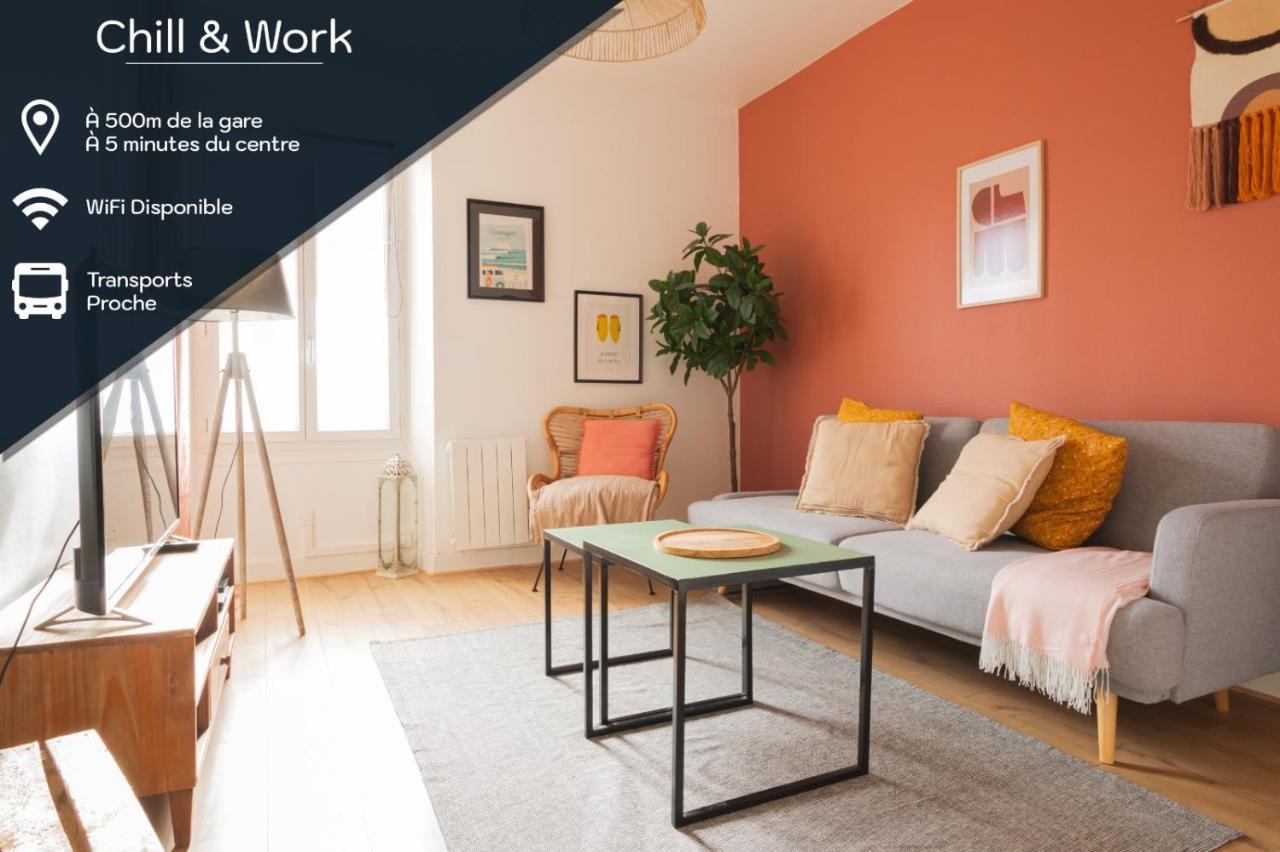 Chill And Work / Gare Tgv / Beau T2 Renove Apartment Rennes Ngoại thất bức ảnh